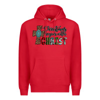 Red christmas begins with christ Premium Hoodie - AdoDesignShop