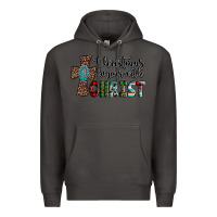 Smoke christmas begins with christ Premium Hoodie - AdoDesignShop