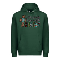 Sports Green christmas begins with christ Premium Hoodie - AdoDesignShop