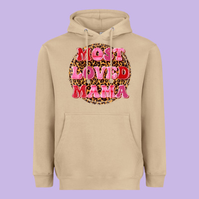 Most Loved Mama Heavyweight Hoodie Designed By Texasbilliewilder
