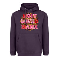 Plum most loved mama Heavyweight Hoodie - texasbilliewilder