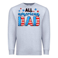 Heather Grey All American dad Premium Sweatshirt - Neo Western