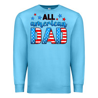 Ocean Blue All American dad Premium Sweatshirt - Neo Western