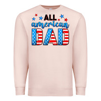 Pale Pink All American dad Premium Sweatshirt - Neo Western