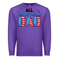 Purple All American dad Premium Sweatshirt - Neo Western