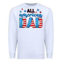 White All American dad Premium Sweatshirt - Neo Western