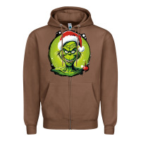 Chestnut Grinch Zipper Hoodie - Unal Design