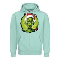 Seafoam Grinch Zipper Hoodie - Unal Design
