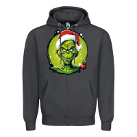 Smoke Grinch Zipper Hoodie - Unal Design