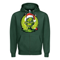 Sports Green Grinch Zipper Hoodie - Unal Design