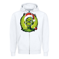 White Grinch Zipper Hoodie - Unal Design