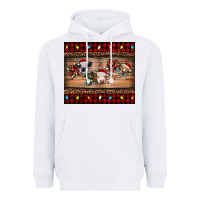 White hohoho christmas cows Heavyweight Hoodie - RanaPortraitStore