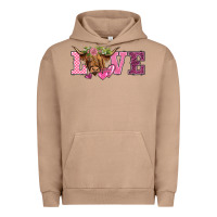 Pigment Burro valentine's day love highland cow Urban Hoodie - BarkalooDesign