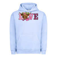 Pigment Grape Ice valentine's day love highland cow Urban Hoodie - BarkalooDesign