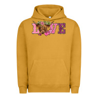 Pigment Peanut Butter valentine's day love highland cow Urban Hoodie - BarkalooDesign