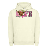 Pigment Pistachio valentine's day love highland cow Urban Hoodie - BarkalooDesign