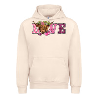 Sandshell valentine's day love highland cow Urban Hoodie - BarkalooDesign