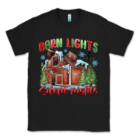 Black barn lights and silent nights Classic Tee - MaliasSmallBusiness