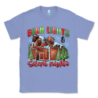 Colony Blue barn lights and silent nights Classic Tee - MaliasSmallBusiness