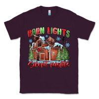 Plum barn lights and silent nights Classic Tee - MaliasSmallBusiness