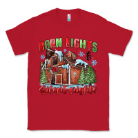 Red barn lights and silent nights Classic Tee - MaliasSmallBusiness