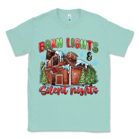 Seafoam barn lights and silent nights Classic Tee - MaliasSmallBusiness
