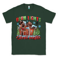 Sports Green barn lights and silent nights Classic Tee - MaliasSmallBusiness