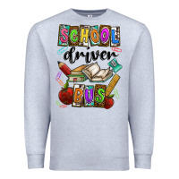 Heather Grey School driver bus Premium Sweatshirt - CowhideDigitalArt