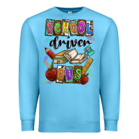 Ocean Blue School driver bus Premium Sweatshirt - CowhideDigitalArt