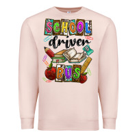 Pale Pink School driver bus Premium Sweatshirt - CowhideDigitalArt