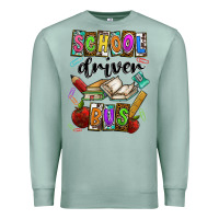 Seafoam School driver bus Premium Sweatshirt - CowhideDigitalArt