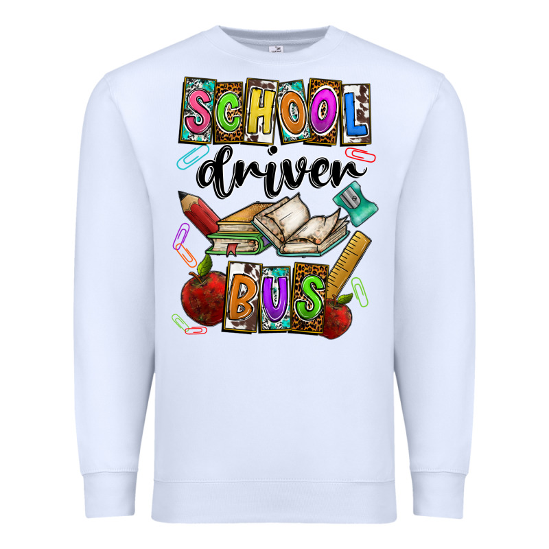 School Driver Bus Premium Sweatshirt by CowhideDigitalArt | Teevron