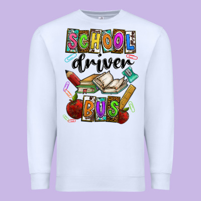 School Driver Bus Premium Sweatshirt Designed By Cowhidedigitalart