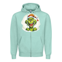 Seafoam Grinch Zipper Hoodie - Unal Design
