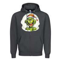 Smoke Grinch Zipper Hoodie - Unal Design