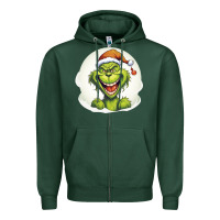 Sports Green Grinch Zipper Hoodie - Unal Design
