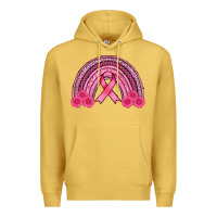 Antique Gold breast cancer rainbow Premium Hoodie - AdoDesignShop