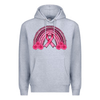 Heather Grey breast cancer rainbow Premium Hoodie - AdoDesignShop