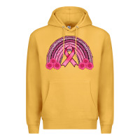 Mustard breast cancer rainbow Premium Hoodie - AdoDesignShop