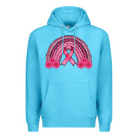 Ocean Blue breast cancer rainbow Premium Hoodie - AdoDesignShop