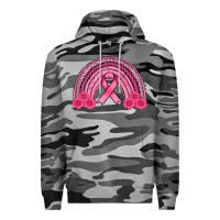 Slate Camo breast cancer rainbow Premium Hoodie - AdoDesignShop