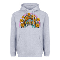 Heather Grey mom with sunflower rainbow mothers day Heavyweight Hoodie - texasbilliewilder
