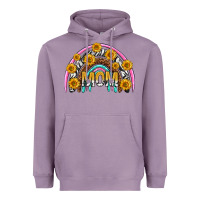 Lavender mom with sunflower rainbow mothers day Heavyweight Hoodie - texasbilliewilder