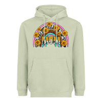Matcha mom with sunflower rainbow mothers day Heavyweight Hoodie - texasbilliewilder