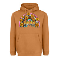 Meerkat mom with sunflower rainbow mothers day Heavyweight Hoodie - texasbilliewilder