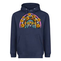 Navy mom with sunflower rainbow mothers day Heavyweight Hoodie - texasbilliewilder
