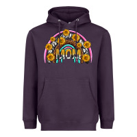 Mom With Sunflower Rainbow Mothers Day Heavyweight Hoodie | Teevron