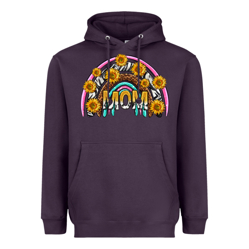 Mom With Sunflower Rainbow Mothers Day Heavyweight Hoodie by texasbilliewilder | Teevron