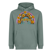 Sage mom with sunflower rainbow mothers day Heavyweight Hoodie - texasbilliewilder
