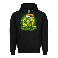 Black Grinch Zipper Hoodie - Unal Design